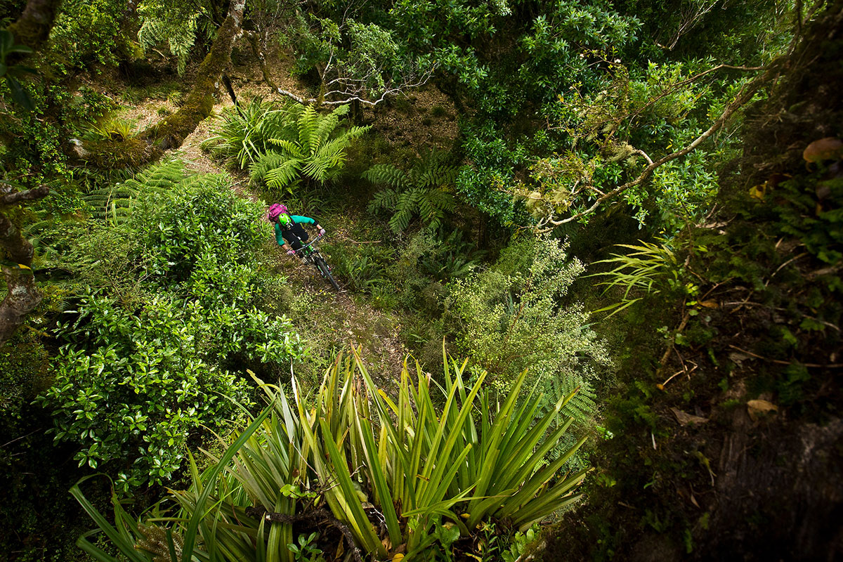 Anka Martin Ripping Through New Zealand Rainforest Anka Martin rides through New Zealand rainforest