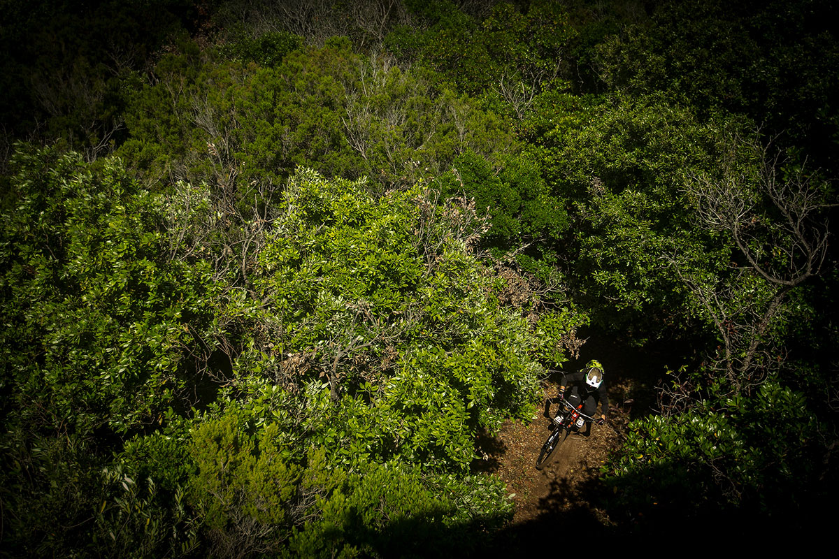Anka Martin in Punta Alta Anka Martin rides through Punta Alta forest