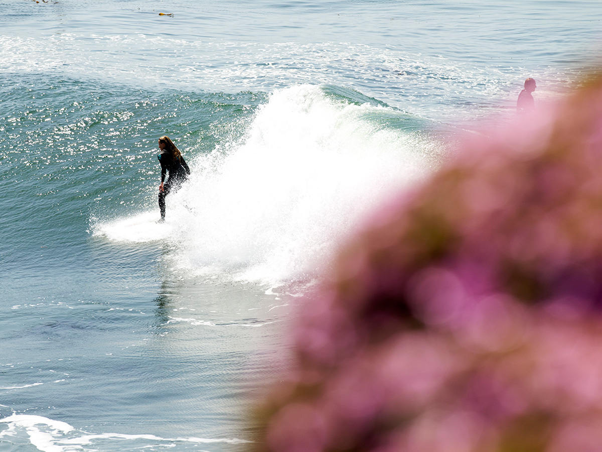 Kaiulani Cole Surfing a Point Kaiulani Cole surfing a point in Hawaii